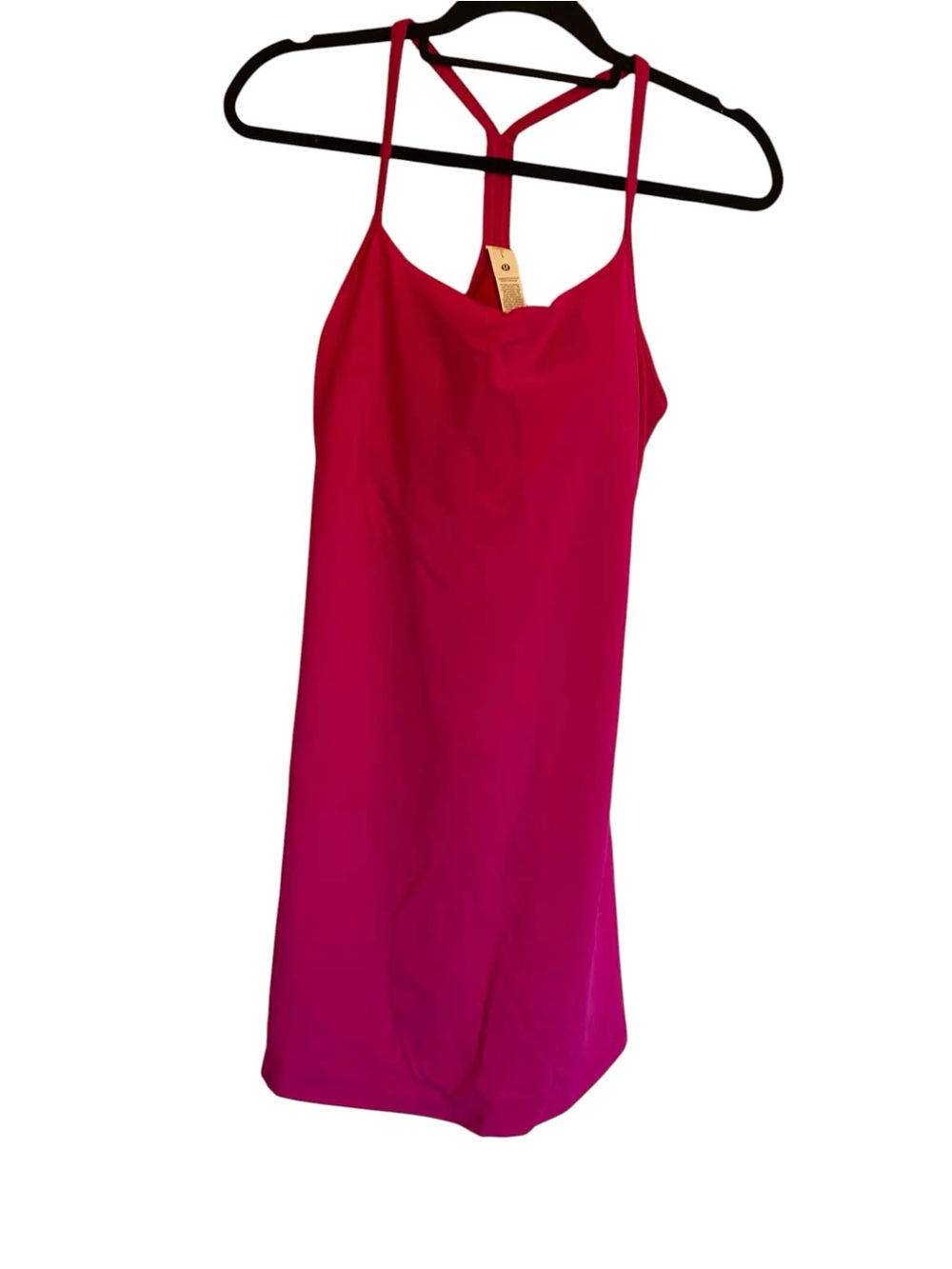 NWT Lululemon Flow Y Dress B/C Size Large PINK FLARE